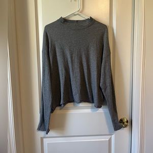 Aerie Large Gray long sleeve tee 100% cotton